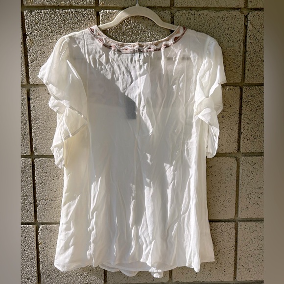 NWT AS by DF Viola floral top, M - Picture 2 of 4